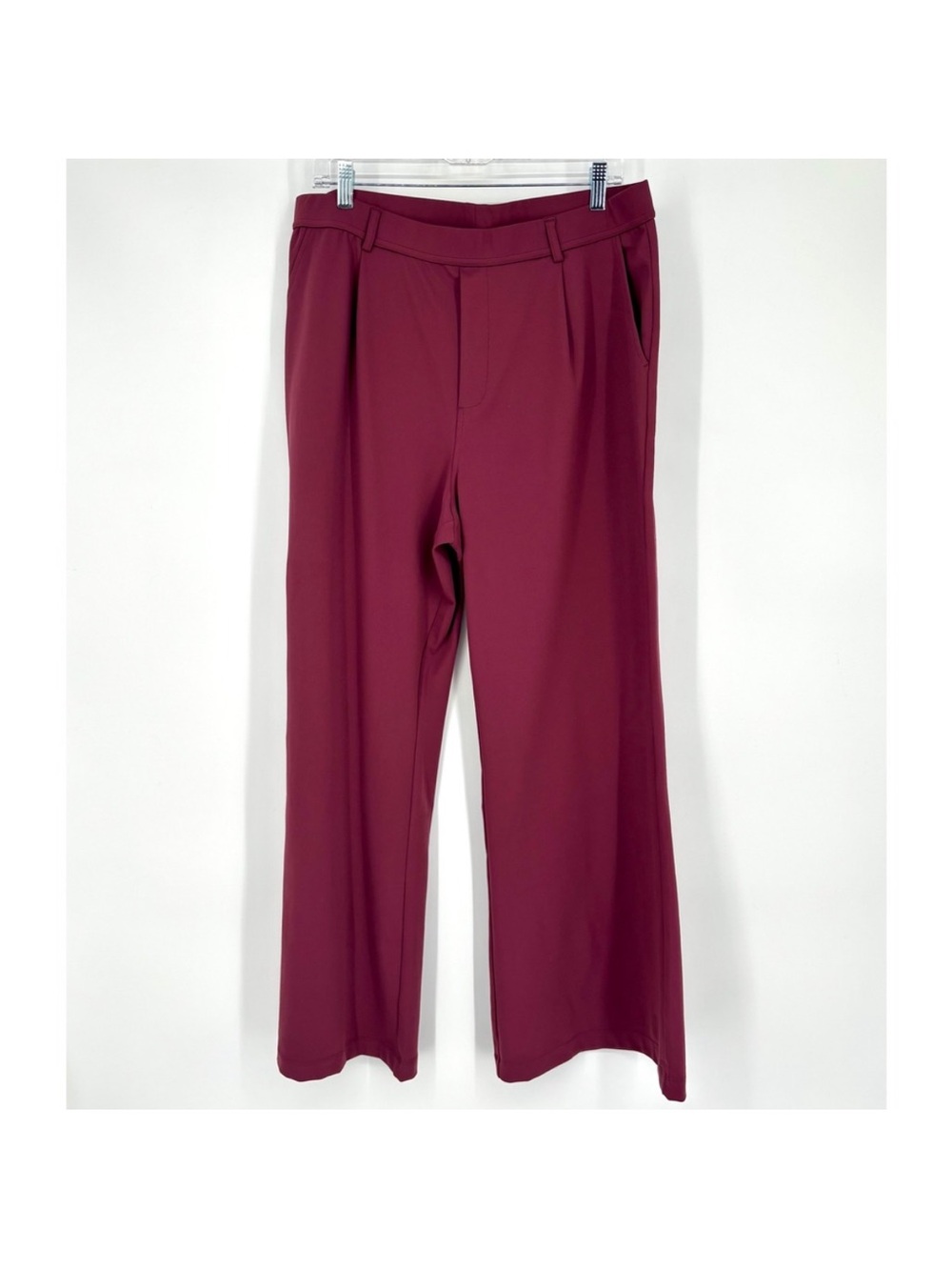 HALARA Wide Leg Dress Pants in Deep Wine XL SUPER STRETCHY